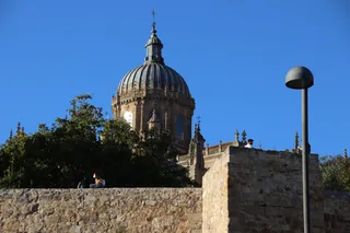 catedral, gente otoño