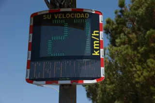 Radar de velocidad. Foto Rocío Ruz - Europa Press