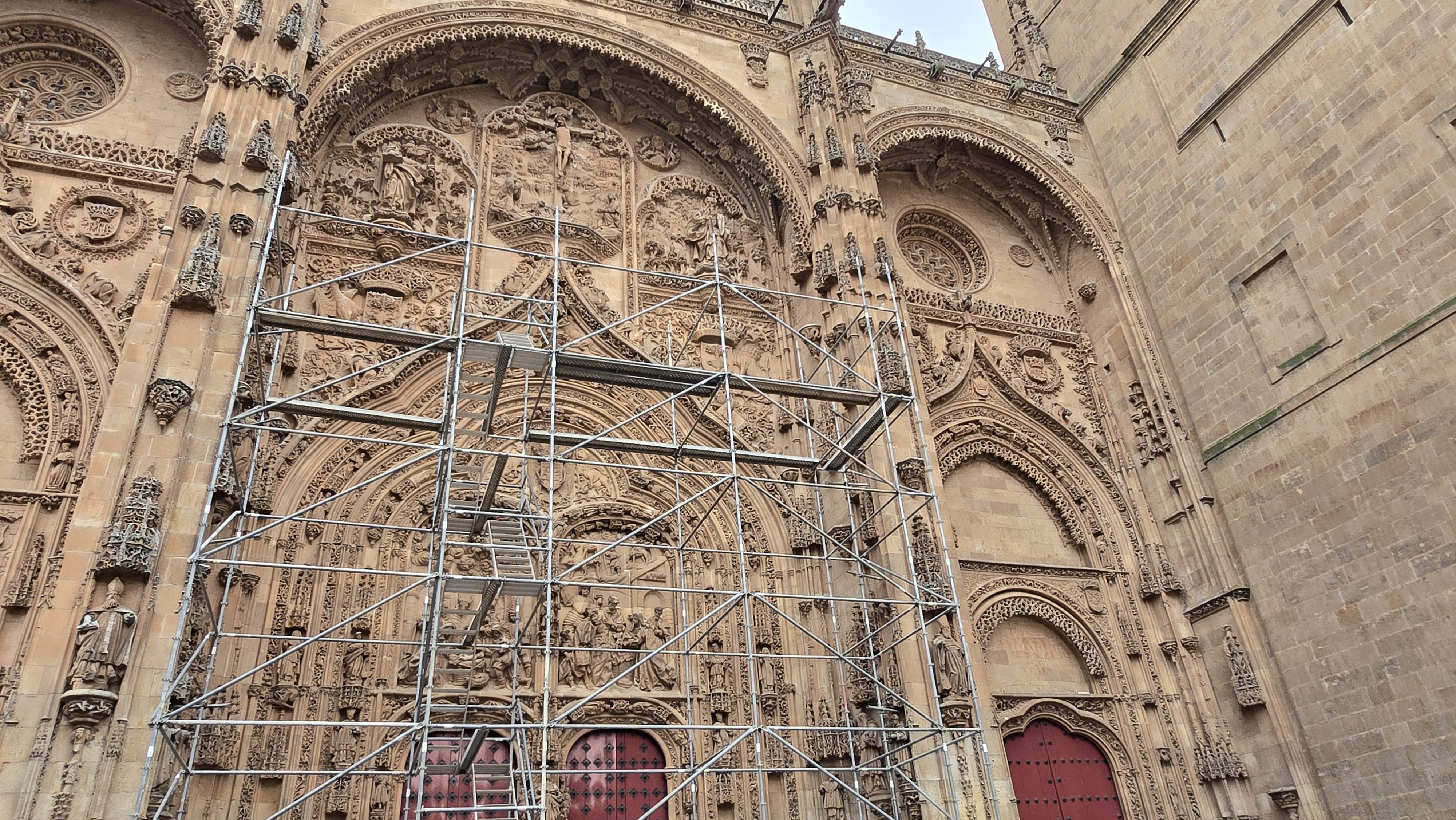 Obras en la Catedral Nueva de Salamanca