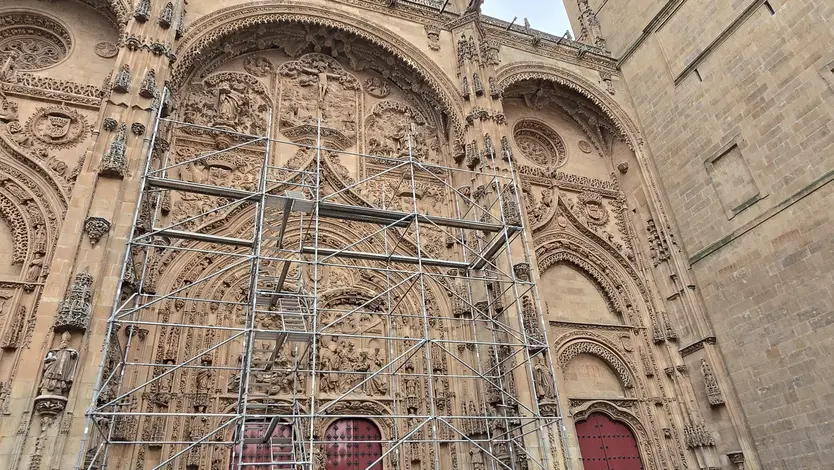 Obras en la Catedral Nueva de Salamanca