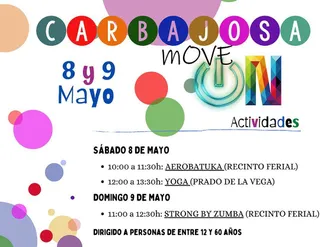 El programa 'Carbajosa Move On' sigue este fin de semana con actividades deportivas gratuitas, para todos los públicos y al aire libre