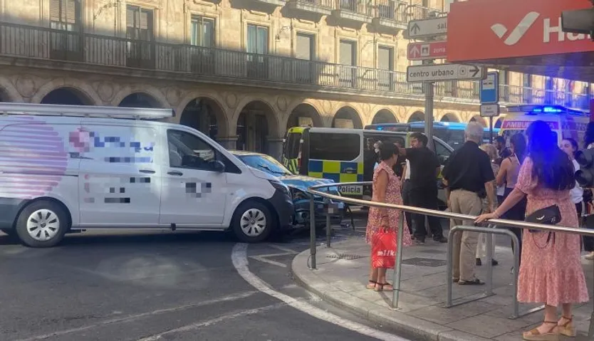 Accidente en Gran Vía