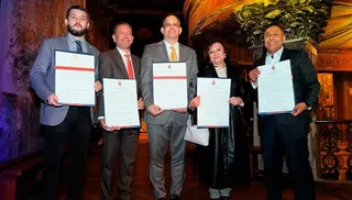 Acto celebrado en el Teatro Bolívar de Quito