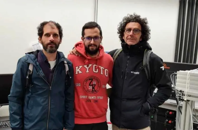 Antonio Álvarez Valero, Antonio Polo Sánchez y Antonio Caracausi, investigadores de la USAL