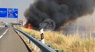 Controlado el incendio de la carretera de Matilla