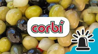 Encurtidos envasado de la marca CORBI