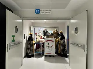 Reyes Magos en el Hospital de Salamanca