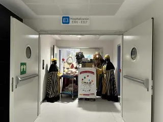 Reyes Magos en el Hospital de Salamanca
