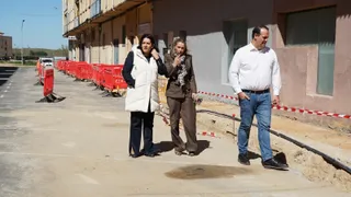Acerado en el barrio del Carmen de Santa Marta de Tormes | FOTO AYUNTAMIENTO DE SANTA MARTA