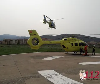 Recate de mujer tras sufrir un accidente de parapente FOTO| 112 Castilla y León