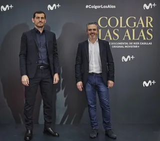 Luis Fermoso, con Iker Casillas.