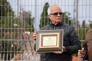 Homenaje al expresidente del Trinitarios, Joaquín Sánchez Lucas