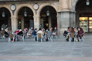 Terrazas en la tarde del viernes, 29 de enero