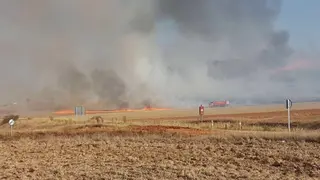 "Gracias a los bomberos el fuego no ha ido a más"