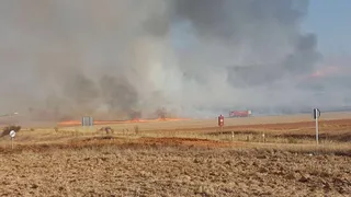 "Gracias a los bomberos el fuego no ha ido a más"