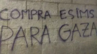 Graffitis en Salamanca, madrugada de este miércoles