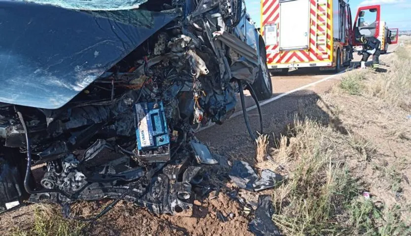 Accidente en Valladolid con un fallecido | Foto: Bomberos Diputación de Valladolid