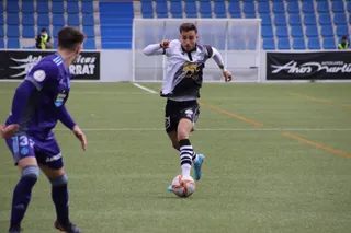 Salinas, ante el Valladolid Promesas | FOTO SALAMANCA24HORAS.COM