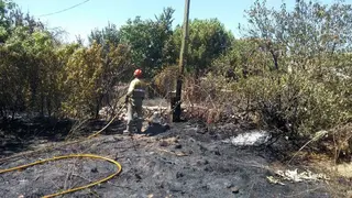 Incendio en Monterrubio de la Sierra