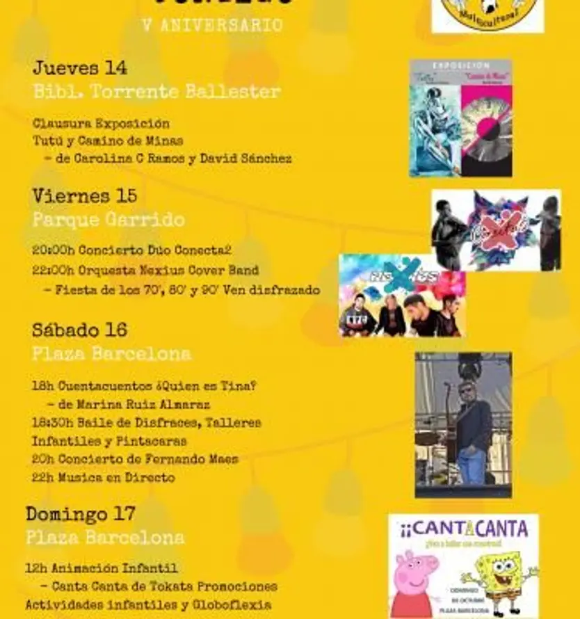 cartel fiestas Garrido 2021
