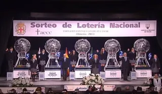 Un sorteo de Lotería Nacional