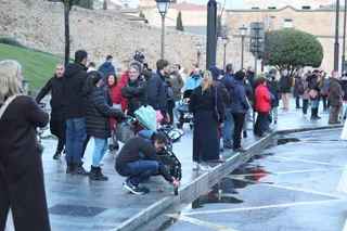Ambiente Procesión Oración en el Huerto de los Olivos. Foto Carlos H.G