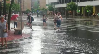 Fuerte tormenta en Salamanca