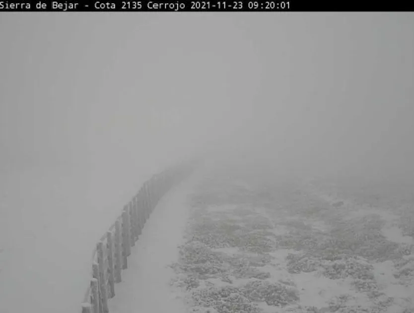 Bejar ha amanecido nevado