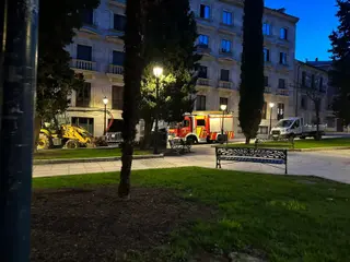 Los Bomberos de Salamanca intervienen en una fuga de gas en la plaza Concilio de Trento