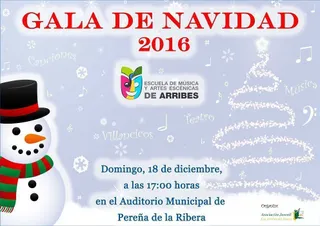 Pereña celebra la Gala Anual de Navidad de La Escuela de Música y Artes Escénicas Arribes del Duero