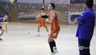Fer Abajo, en un choque ante Lafuente Pereda | FOTO SALAMANCA24HORAS.COM