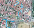 Imagen de las calles que se mejorarán recogida en el proyecto. 