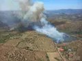 Imagen del incendio de la Fregeneda, declarado en julio de 2024