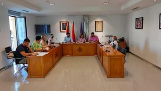 Un momento del pleno celebrado en el Ayuntamiento de Peñaranda