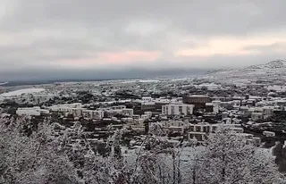 Béjar ha amanecido nevado