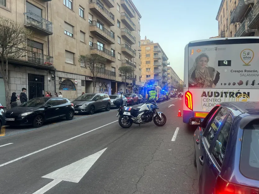Accidente en la Gran Vía