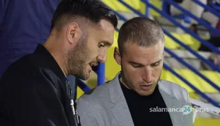 Lucas Pérez y Bergantiños, en el Reina Sofía | FOTO SALAMANCA24HORAS.COM