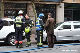 Fuego en una cocina de Gran Vía (5)