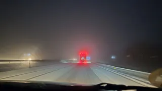 La nieve vuelve a cuajar en la A-66