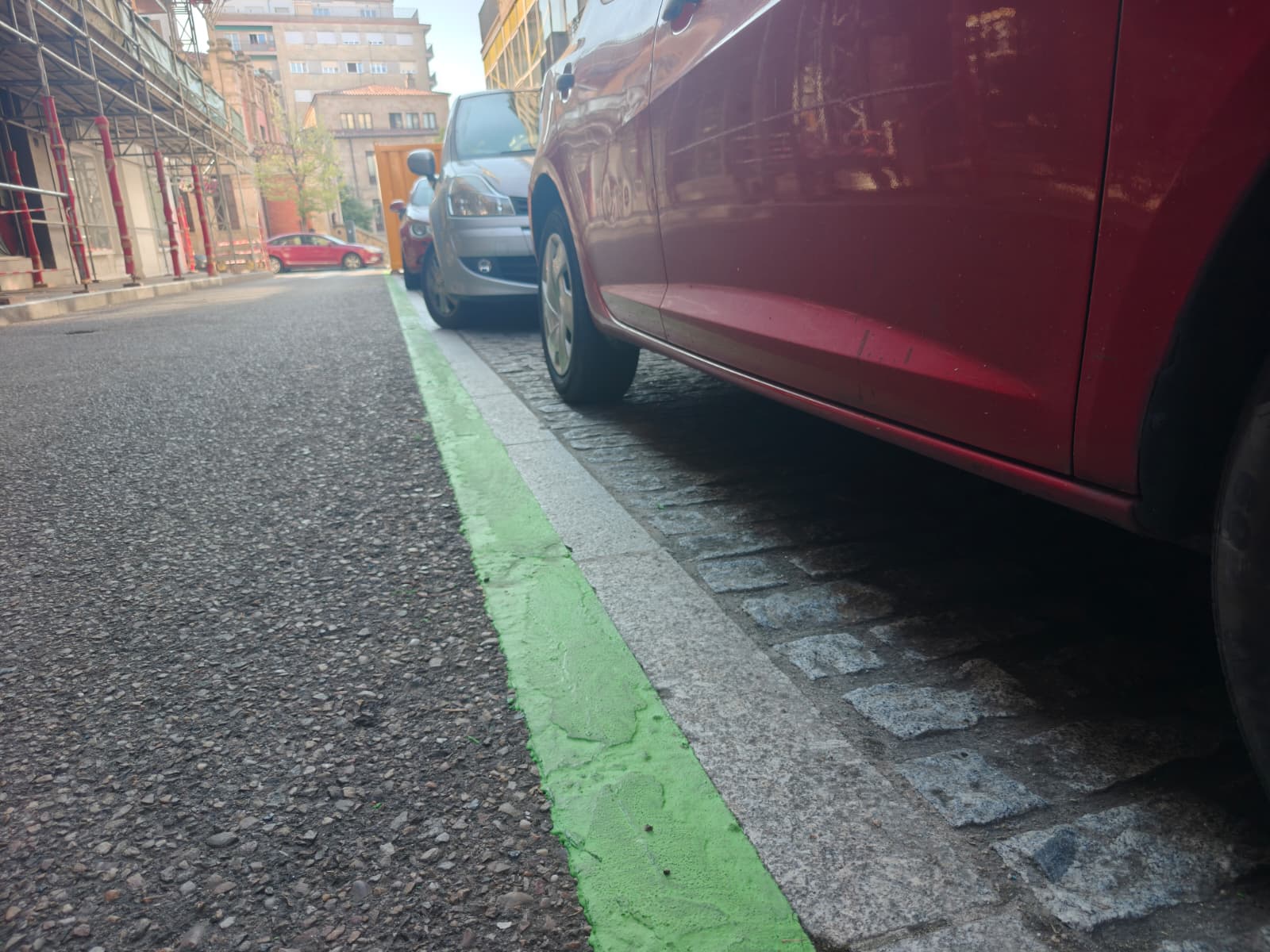 Una Línea Verde En La Zona Ora De Salamanca