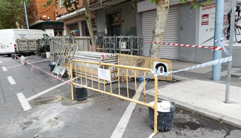 Accidente laboral en la avenida de los Cedros