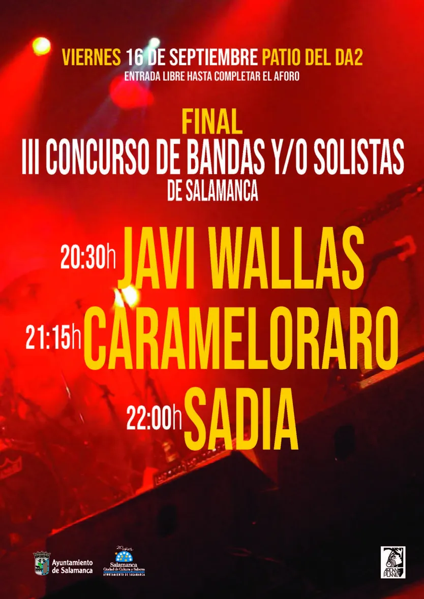 cartel concurso de bandas