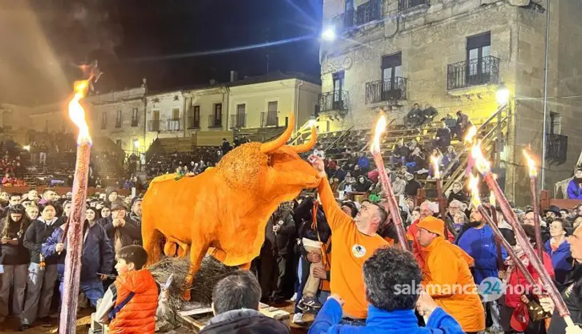 Quema del toro de Cenizos Carnaval del Toro Ciudad Rodrigo 2025 (18)