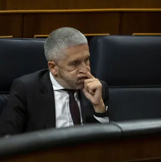 El ministro del Interior, Fernando Grande-Marlaska, en el Congreso
