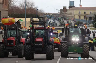 Tractorada en Salamanca | Imagen de archivo Salamanca24horas