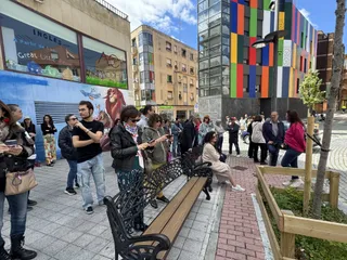 Ruta guiada por las nuevas obras en proceso de la Galería Urbana desde la Plaza del Oeste.