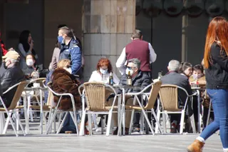 Una terraza en la ciudad de Salamanca