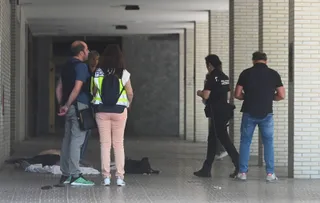 Atraco en una sucursal de una entidad bancaria en Burgos que acabó con el atracador abatido - Ricardo Ordóñez (ICAL)