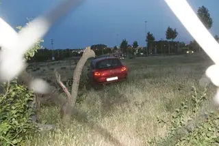 Aparatoso accidente en la glorieta Beatriz de Suabia esta noche