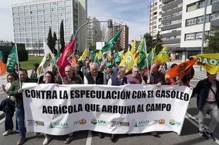 El sector del campo se manifiesta en Valladolid por el precio de los carburantes y fertilizantes | Rubén Cacho - ICAL
